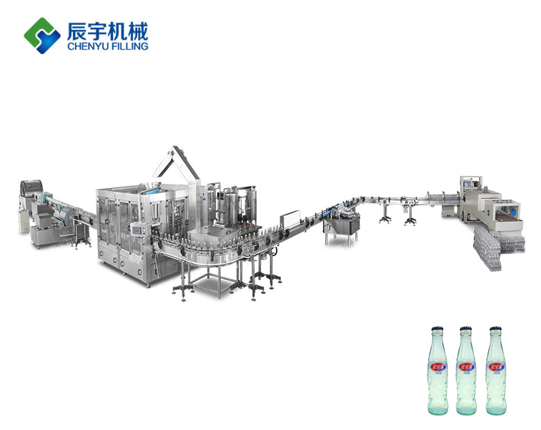 DCGF16-16-5 玻璃瓶鹽汽水灌裝生產線